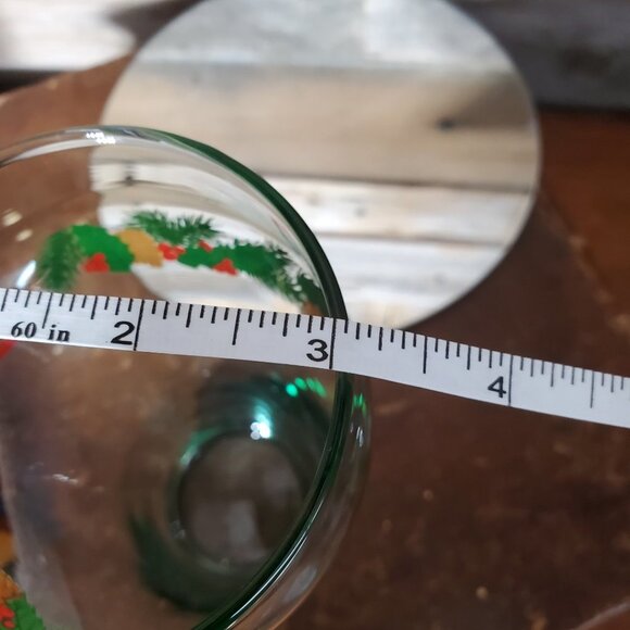 Libbey Glasses - Coca Cola Christmas Holly & Pine Cones - 4th Set of 2 - Picture 7 of 7